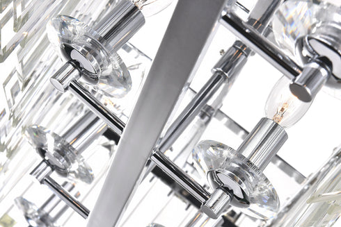 CWI Lighting Henrietta 10 Light Chandelier With Chrome Finish Model: 1065P47-10-601-RC