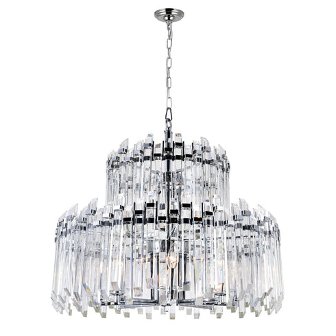 CWI Lighting Henrietta 12 Light Chandelier With Chrome Finish Model: 1065P28-12-601