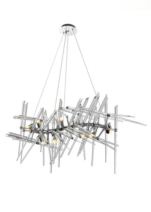 CWI Lighting Icicle 10 Light Chandelier With Chrome Finish Model: 1154P39-10-601