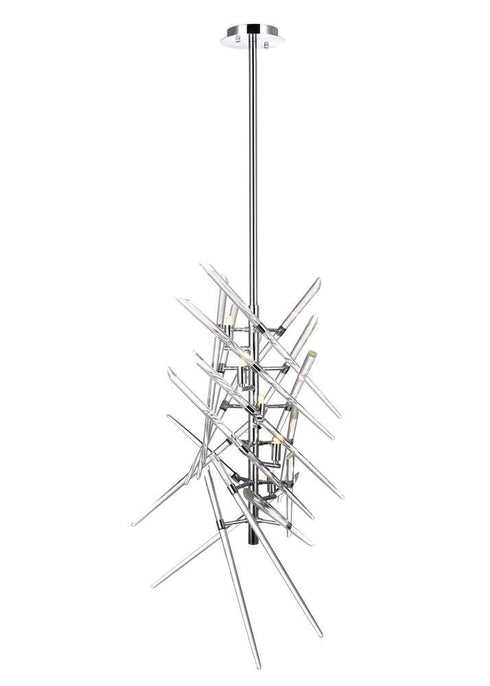 CWI Lighting Icicle 5 Light Mini Chandelier With Chrome Finish Model: 1154P13-5-601