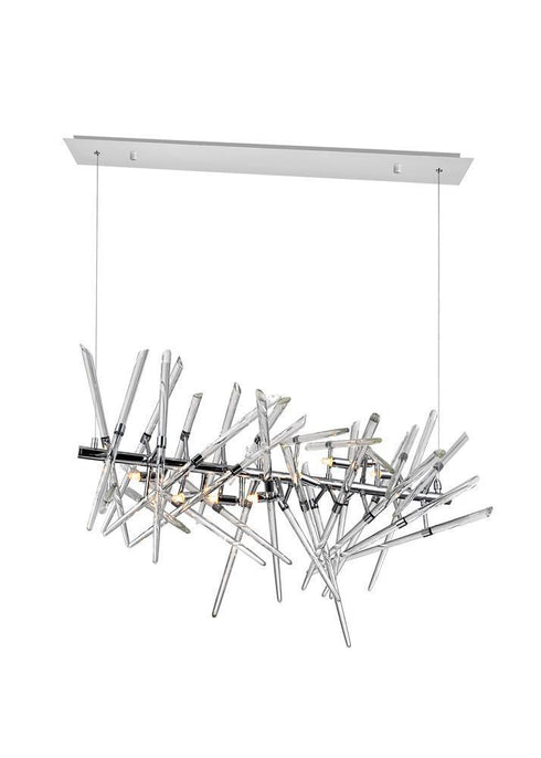 CWI Lighting Icicle 9 Light Chandelier With Chrome Finish Model: 1154P37-9-601
