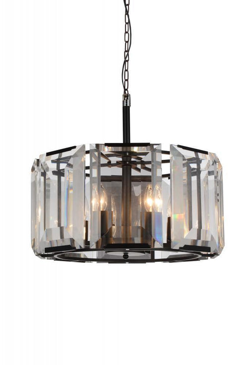 CWI Lighting Jacquet 8 Light Chandelier With Black Finish Model: 9860P19-8-101