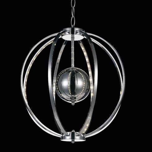 CWI Lighting Jacquimo LED Chandelier With Chrome Finish Model: 5559P18C