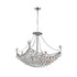 CWI Lighting Jasmine 8 Light Down Chandelier With Chrome Finish Model: 8041P20C-S