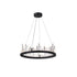 CWI Lighting Juliette LED Chandelier With Black Finish Model: 1043P24-101