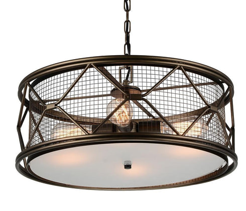 CWI Lighting Kali 4 Light Chandelier With Light Brown Finish Model: 9914P22-4-204