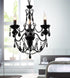 CWI Lighting Keen 3 Light Up Chandelier With Black Finish Model: 5095P16B-3