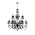CWI Lighting Keen 9 Light Up Chandelier With Black Finish Model: 5095P32B-9