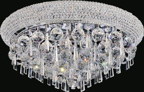 CWI Lighting Kingdom 12 Light Flush Mount With Chrome Finish Model: 8040C26C
