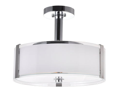 CWI Lighting Lucie 4 Light Drum Shade Chandelier With Chrome Model: 5571P17C-R