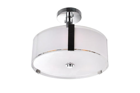 CWI Lighting Lucie 4 Light Drum Shade Chandelier With Chrome Model: 5571P17C-R