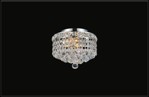 CWI Lighting Luminous 2 Light Flush Mount With Chrome Model: 8002C10C