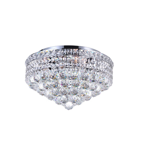 CWI Lighting Luminous 5 Light Flush Mount With Chrome Model: 8002C16C