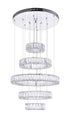 CWI Lighting Madeline LED Chandelier With Chrome Finish Model: 1044P24-601-R-5C