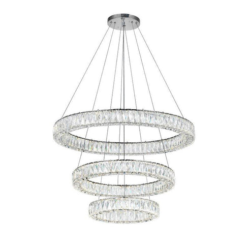 CWI Lighting Madeline LED Chandelier With Chrome Finish Model: 1044P32-601-R-3C