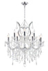 CWI Lighting Maria Theresa 13 Light Up Chandelier With Chrome Finish Model: 8311P30C-13 (CLEAR)