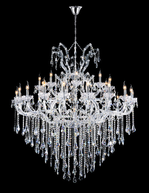CWI Lighting Maria Theresa 31 Light Up Chandelier With Chrome Finish Model: 8311P60C-31 (CLEAR)