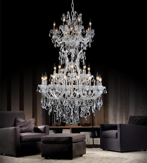 CWI Lighting Maria Theresa 34 Light Up Chandelier With Chrome Finish Model: 8311P36C-34