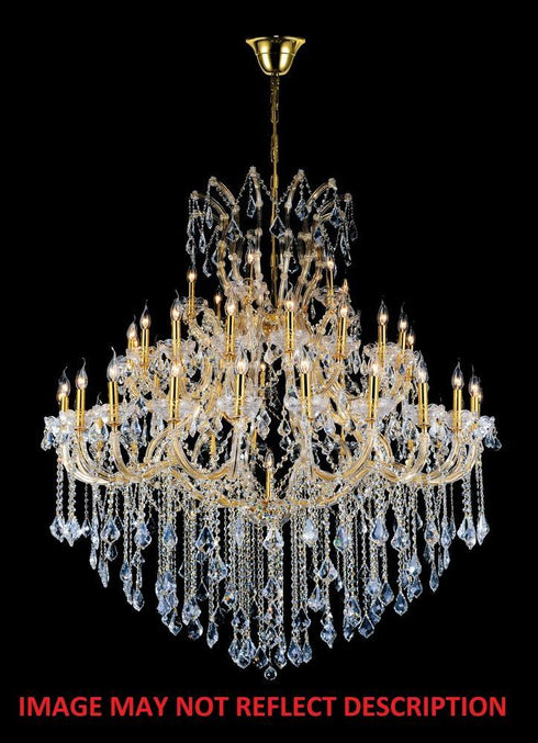 CWI Lighting Maria Theresa 49 Light Up Chandelier With Chrome Finish Model: 8318P60C-49 (CLEAR)-A