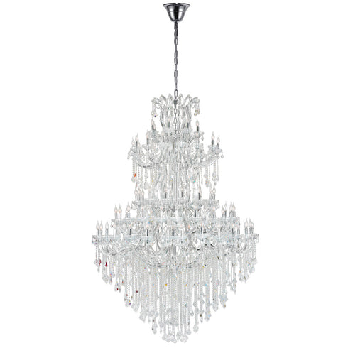CWI Lighting Maria Theresa 84 Light Up Chandelier With Chrome Finish Model: 8318P70C-84 (CLEAR)-A