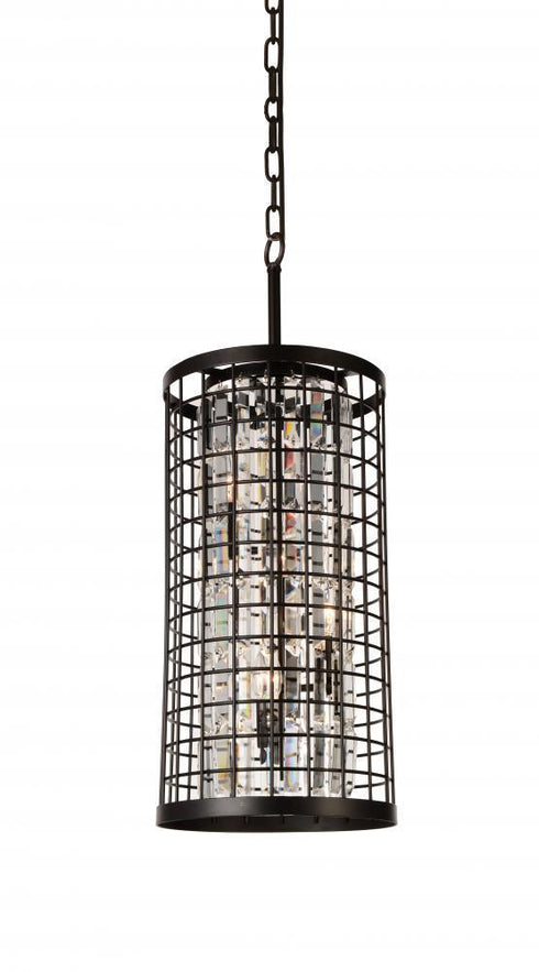 CWI Lighting Meghna 4 Light Up Chandelier With Brown Finish Model: 9697P11-4-192