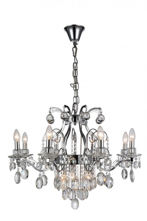 CWI Lighting Minoan 11 Light Up Chandelier With Chrome Finish Model: 5531P29C-11