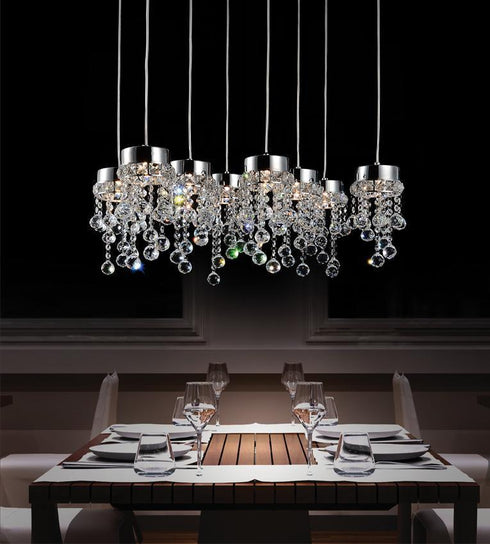 CWI Lighting Monica 8 Light Multi Light Pendant With Chrome Model: 5072P26C-RC