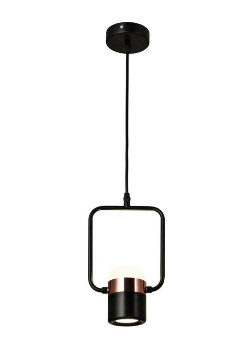 CWI Lighting Moxie LED Down Mini Pendant With Black Finish Model: 1147P6-1-101