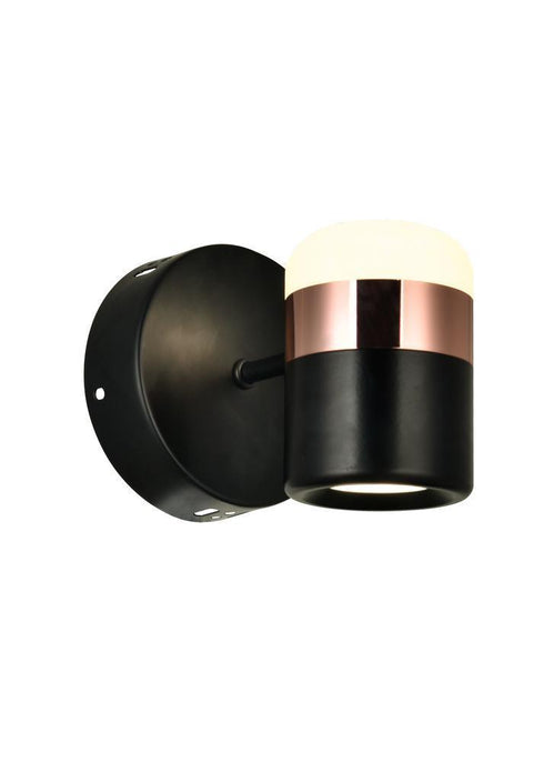 CWI Lighting Moxie LED Wall Light With Black Finish Model: 1147W5-1-101