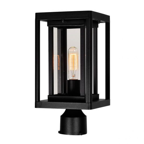 CWI Lighting Mulvane 1 Light Black Outdoor Lantern Head Model: 0415PT7-1-101