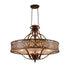 CWI Lighting Nicole 6 Light Drum Shade Chandelier With Brushed Model: 9807P39-6-116