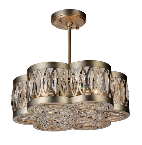 CWI Lighting Nova 6 Light Chandelier With Champagne Finish Model: 9906P16-6-208