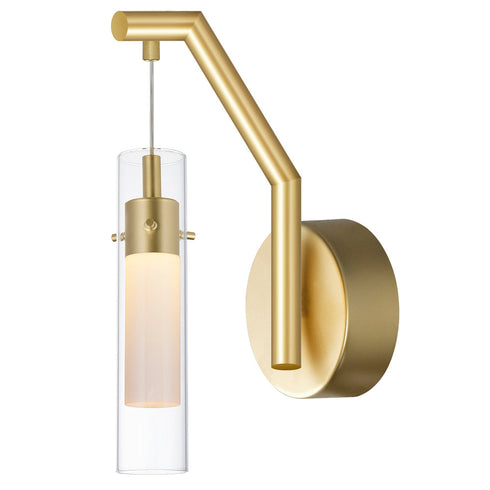 CWI Lighting Olinda LED Integrated Satin Gold Wall Light Model: 1606W5-1-602