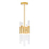 CWI Lighting Orgue 9 Light Mini Pendant With Brass Finish Model: 1120P8-9-602