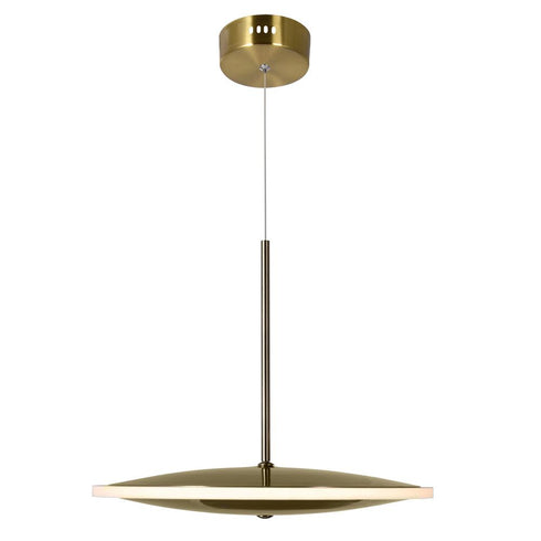 CWI Lighting Ovni LED Mini Pendant With Brass Finish Model: 1204P12-1-625-A