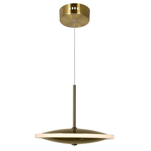 CWI Lighting Ovni LED Mini Pendant With Brass Finish Model: 1204P8-1-625-A