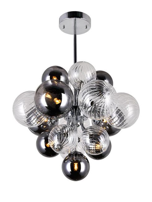 CWI Lighting Pallocino 8 Light Chandelier With Chrome Finish Model: 1205P16-8-601