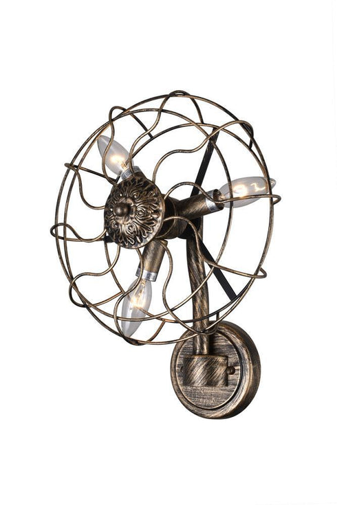 CWI Lighting Pamela 3 Light Wall Sconce With Antique Copper Model: 9606W12-3-128