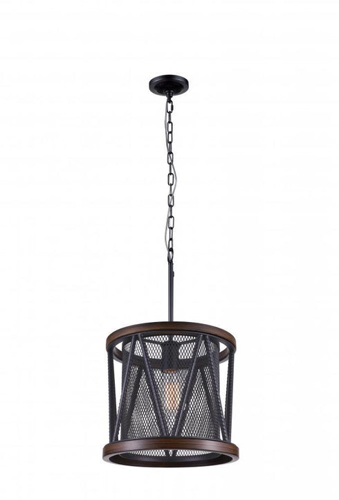 CWI Lighting Parsh 1 Light Drum Shade Mini Chandelier With Model: 9954P13-1-101