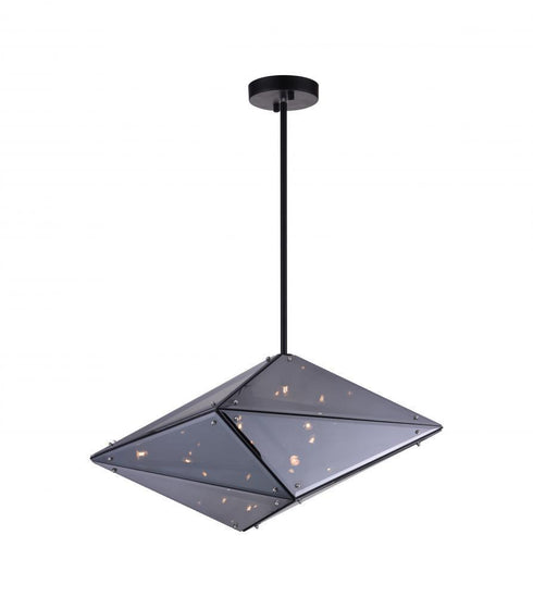 CWI Lighting Pento 8 Light Pendant With Black Finish Model: 9749P24-8-101