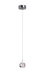 CWI Lighting Perrier 1 Light Down Mini Pendant With Chrome Finish Model: 5444P5C-R