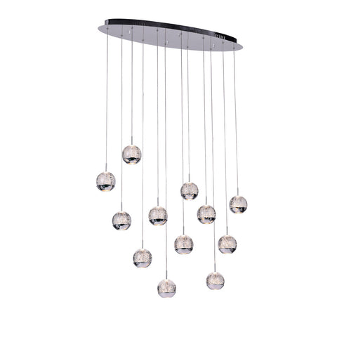 CWI Lighting Perrier 12 Light Multi Light Pendant With Chrome Model: 5444P34C-O