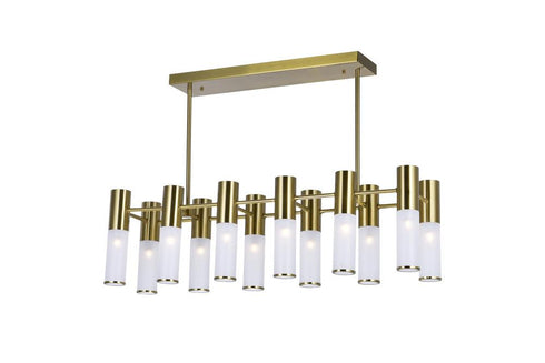 CWI Lighting Pipes 12 Light Islan Pool Table Chandelier With Model: 1221P32-12-625