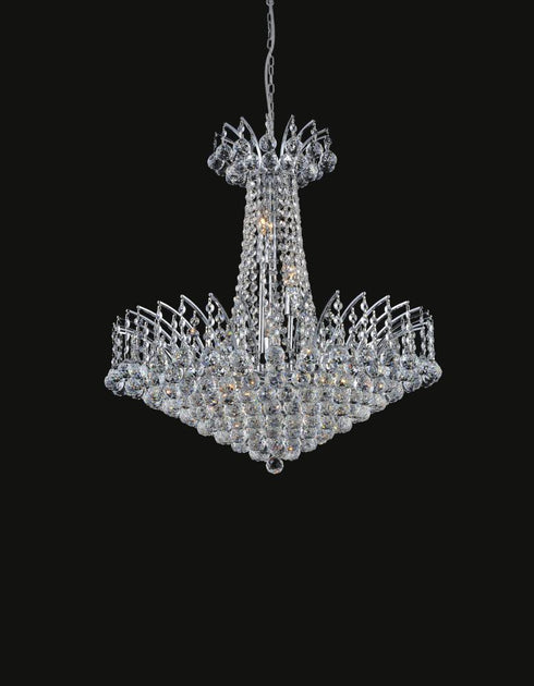 CWI Lighting Posh 22 Light Down Chandelier With Chrome Finish Model: 8010P30C