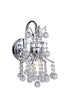 CWI Lighting Princess 1 Light Wall Sconce With Chrome Finish Model: 8012W8C