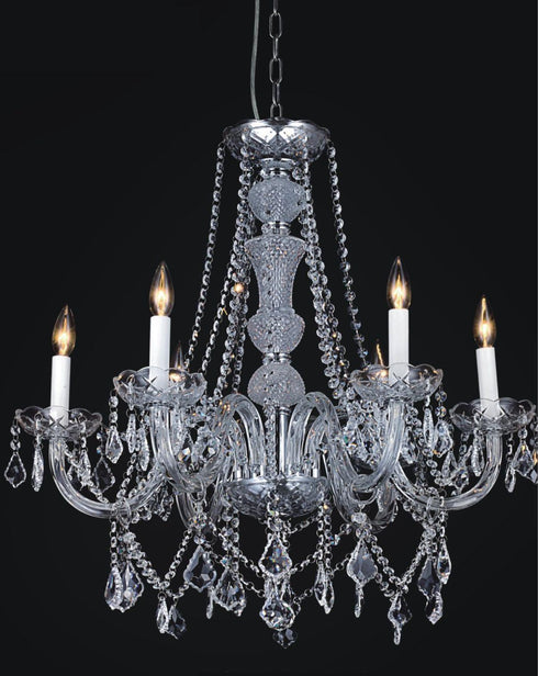 CWI Lighting Princeton 12 Light Down Chandelier With Chrome Finish Model: 8023P30C