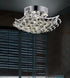 CWI Lighting Queen 4 Light Flush Mount With Chrome Finish Model: 8038C14C-S