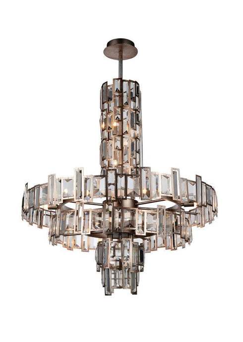 CWI Lighting Quida 18 Light Down Chandelier With Champagne Model: 9903P30-18-193