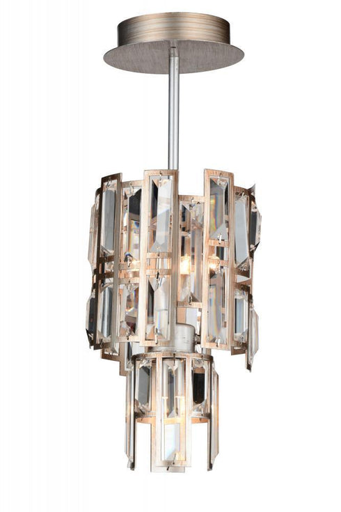 CWI Lighting Quida 3 Light Down Chandelier With Champagne Finish Model: 9903P6-3-193