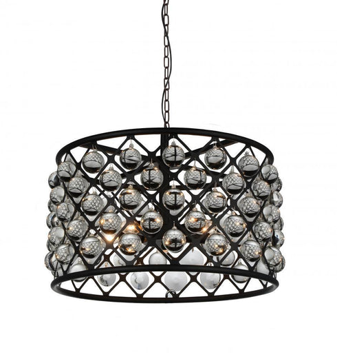 CWI Lighting Renous 5 Light Chandelier With Black Finish Model: 9862P20-5-101
